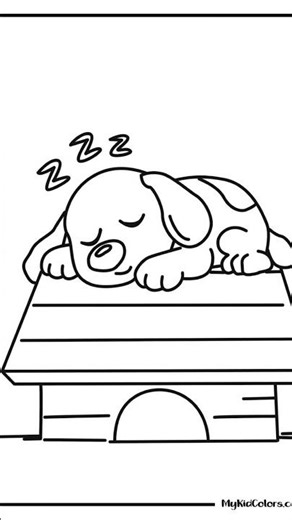 Free Snoopy Coloring Pages
