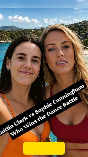 Caitlin Clark vs Sophie Cunningham Who Wins the Dance Battle 💃🏀🔥 #basketball #caitlinclark #wnba