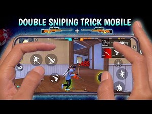 How To Use Double Sniper On Mobile [ AWM + M82B ] 😈 Like Pc Player | New Trick Free Fire ~