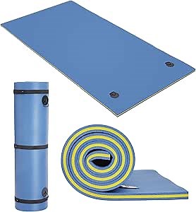 Lily Pad Floating Mat for Lake & Pool, 8 ft/9 ft/12 ft Extra Large Floating Mat, 3-Layer Tear-Resistant XPE Foam Floating Water Mat for Lake, Pool, River, Ocean, Boat, Suitable for Adults and Kids