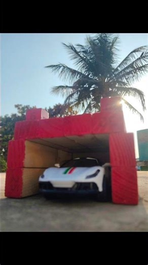 I made a garage for my new 1:32 scale model farary🔥🔥