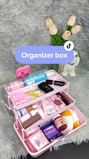 very cute & spacious multifunction box organizer 😍 (see comment) #fypシ #organizerbox #letsorganize #organizer #fyp