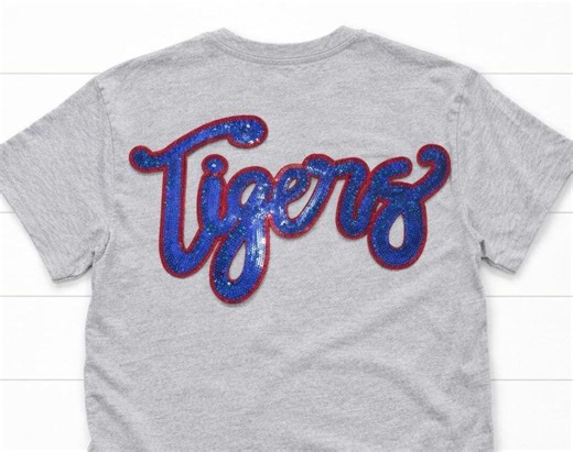 Custom Sequin Patch – Personalized Embroidered Logo Patch – Iron on Jacket Back Patch – Glitter Applique, Team & Biker Patch - Etsy