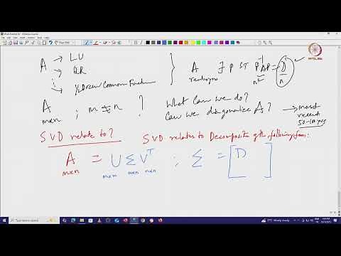 Lec 25 Singular Value Decomposition (SVD)