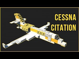 Minecraft Airplane Tutorial: How to Make a Cessna Citation Latitude
