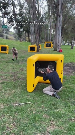 Watch us turn any space into an epic laser tag battlefield 🎯⚡