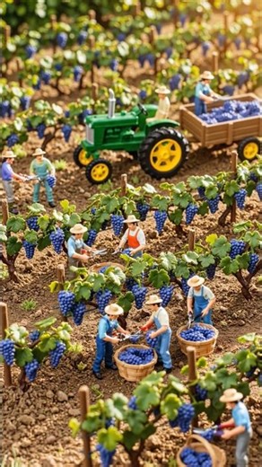 This Tiny Grape Farm Feels TOO REAL 🤯🚜 (Wait For It!) #shorts #farming #farming