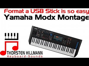 How to format your USB Stick in Yamaha Modx and Montage