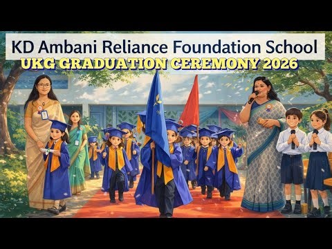 Adorable UKG Graduation Ceremony | Kids Receive Certificates | Reliance Foundation School