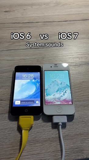 iOS 6 vs iOS 7 system sounds #iphone #ipod #ipodtouch #ios #ios6 #ios7 #oldios #apple #phone #sounds #phonesounds #iossounds #2012 #2013 #nostalgia #tech #techtok #techlovers #techcollector #fyp