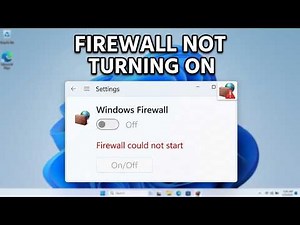 How To Fix Windows Defender Firewall Not Turning On in Windows 11