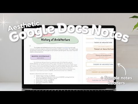 HOW TO ACHIEVE AESTHETIC NOTES IN GOOGLE DOCS I Tips to take notes in Google Docs