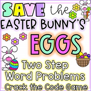 Easter Two Step Word Problems Game