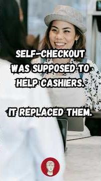 Self Checkout was supposed to help cashiers. It replaced them.