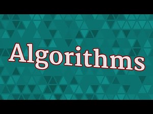 ALGORITHMS pronunciation • How to pronounce ALGORITHMS