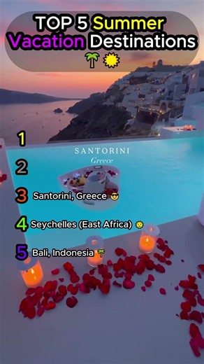 Top 5 Summer Vacation Destinations 🌴☀️