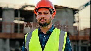 Caucasian male supervisor with clipboard on construction site. He checks off completed tasks on his clipboard, tracking project progress.