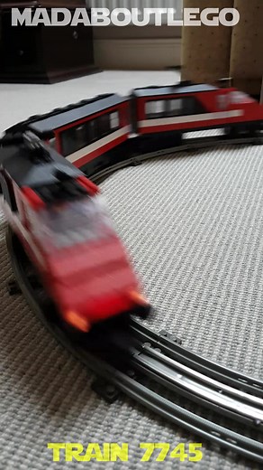 Lego High-Speed City Express Passenger Train Set 7745 Our YouTube for more. #lego #train #highspeed #passenger #vintage #trainset #7745 #electric