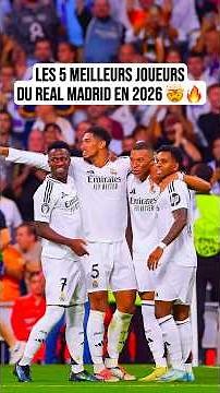 The 5 best Real Madrid players in 2026 🤯🔥 #football