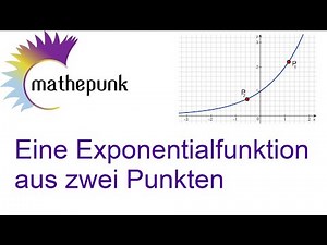 Eine Exponentialfunktion aus zwei Punkten