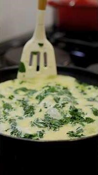 spinach omelette #eggs