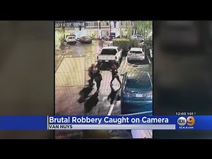 Video Shows Man Being Brutally Beaten With Bat, Robbed In Van Nuys; 3 Suspects Sought