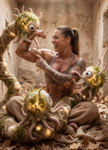 The Freaky Alien Planet #muscle #femalebodybuilder #alien #freaky #musclegirl