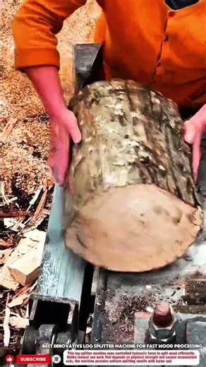 Best Innovative Log Splitter Machine for Fast Wood Processing #innovative