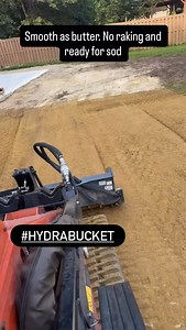 @futrell_landscapes Took some awesome prep footage this morning in their NC dirt. No raking, no mess, one attachment. Pretty slick prep and an awesome surface ready for sod. 🌱 … #customerappreciation #customerfeedback #hydrabucket #sod #sodding #lawncare #landscaper #landscapersofinstagram #landscaping | CMP Attachments