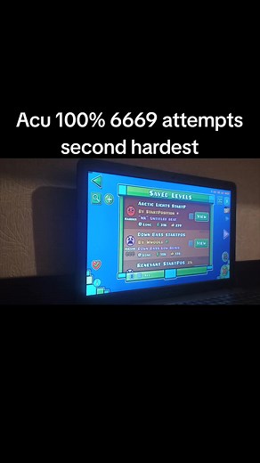 Acu 100%: Geometry Dash Second Hardest Completion