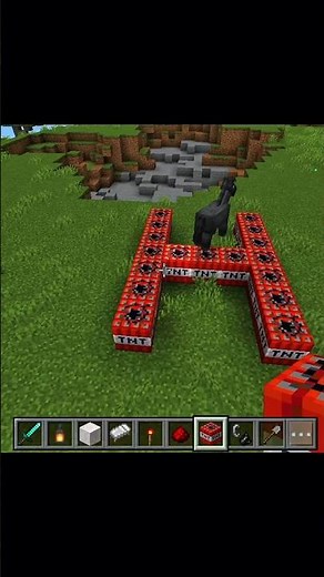 "H"latter TNT boom blast in Minecraft#minecraft #viral #shorts