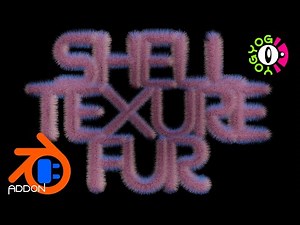 Shell Texture Fur Addon - Blender GeoNodes - Free