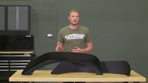 Barricade Jeep Wrangler HD Flat Fender Flares J106610 (07-18 Jeep Wrangler JK) - Free Shipping