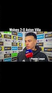Wolves 2-0 Aston Villa | Morgan Rogers post-match interview #wolves #astonvilla #premierleague