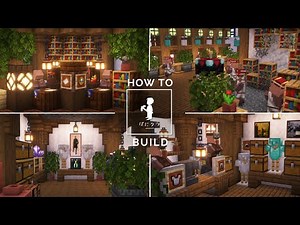 【Minecraft｜Interior Design】How to build a fantasy Villager Trading Hall