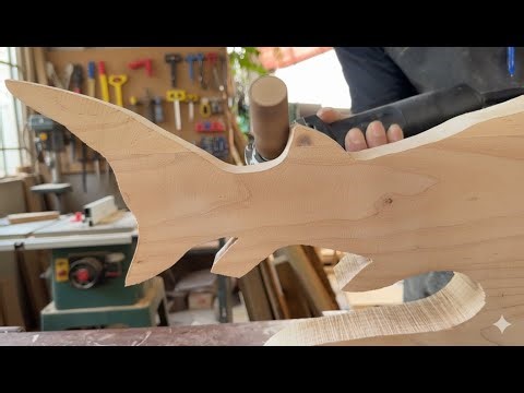 2-in-1 Woodworking Project: Baby Shark Chess Table