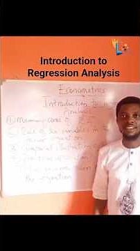 Introduction to #regressionanalysis #econometrics