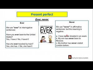 Present perfect ever and never