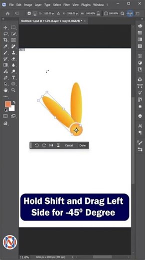 how to rotate and copy any object with the point in photoshop || Photoshop Tutorial 2026