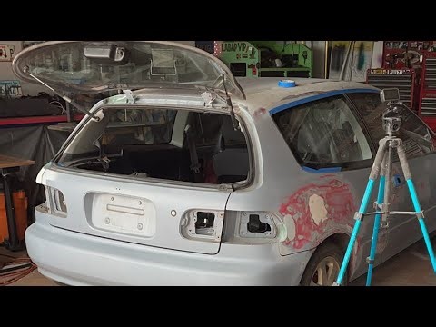 Hard-Core Body Filler Action 94 Civic Hatch - Learn Auto Body Live
