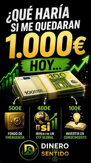 What would I do if I had €1,000 left?