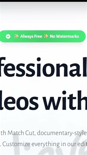 Text Match Cut Effect in Seconds (No Watermark)