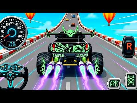 Mega Ramp Monster Car Racing 3D - Extreme Car Stunts -Android Gamepla #MegaRamp #3DGames #CarRacing