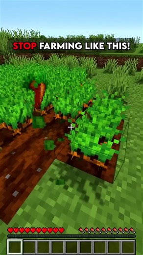 Easiest AUTO Crop Farm #minecraft #minecrafttutorial