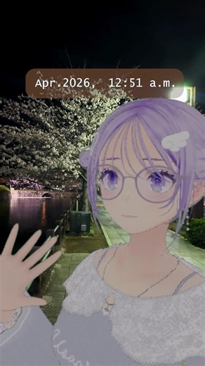 Late-night walk AM 12:51 | Walking through Odawara Castle Ruins Park | Sakura Night Walk VTuber |...