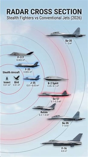 Radar Cross Section Explained in 20 Seconds ✈️