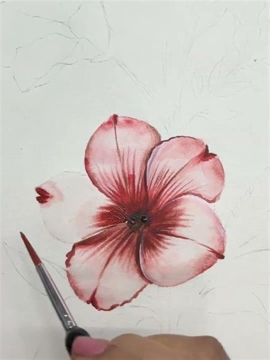Quick & Easy AWESOME! Cherry blossom spring flower drawing #art #watercolorflowers