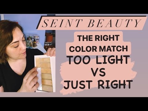 SEINT makeup - The Color Match: How to make sure you get the correct foundation shade - Demo