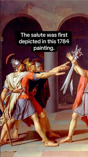 The truth about the Roman salute #history #art