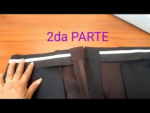 CÓMO HACER UNA PRETINA PARA PANTALÓN DE HOMBRE 2da parte (uniendo pretina y pantalón)